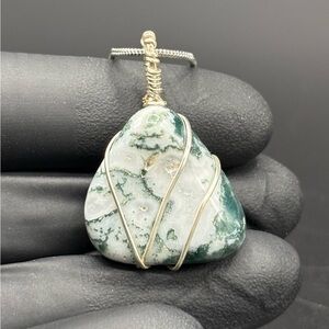 Handcrafted Wire Wrapped Stone Pendant